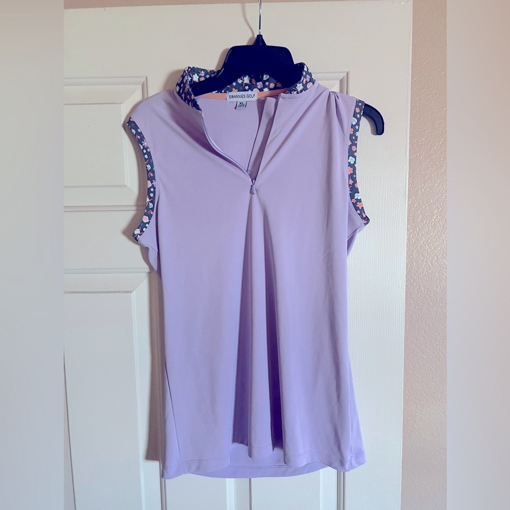 Swannies golf shirt tank top